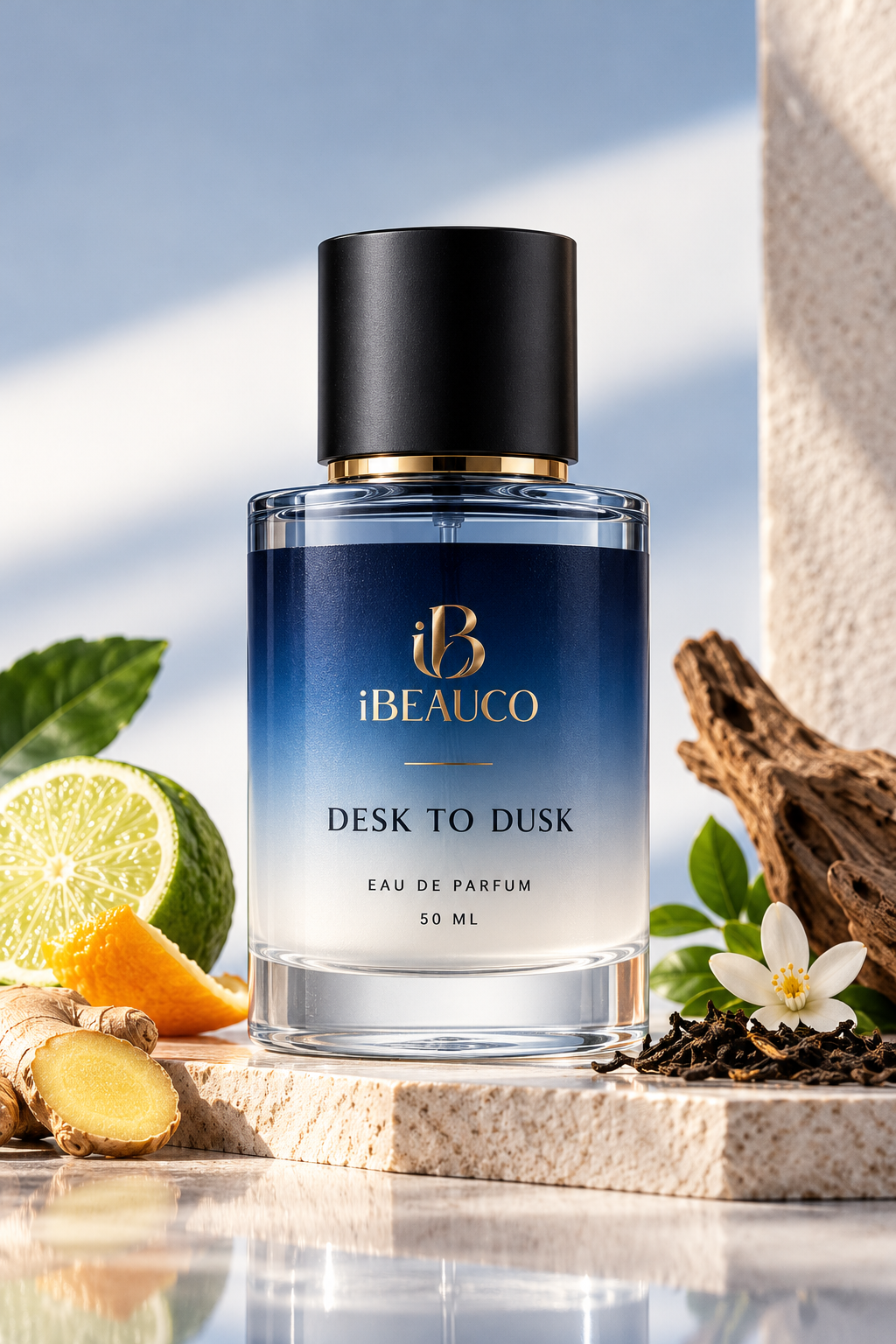 DESK TO DUSK Luxury Flacon Still Life
